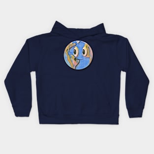 Painted Earth Cartoon Kids Hoodie